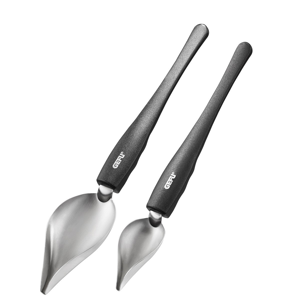 Lot de 2 cuillères à décorer KULINARI noir, GEFU