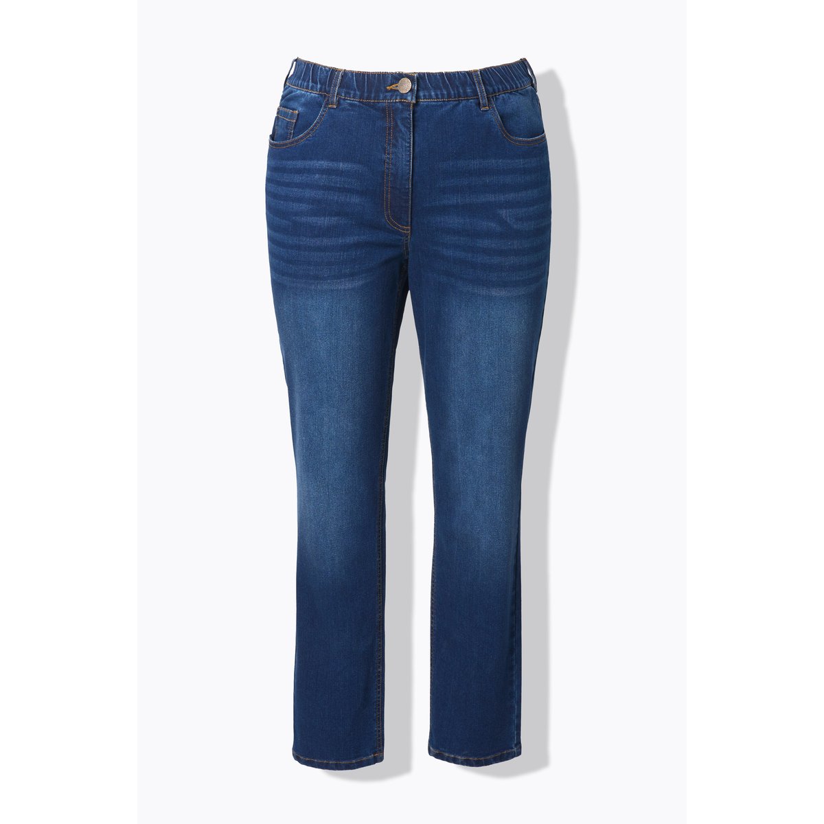 Jean Mia en denim stretch, taille confortable bleu jean, ULLA POPKEN