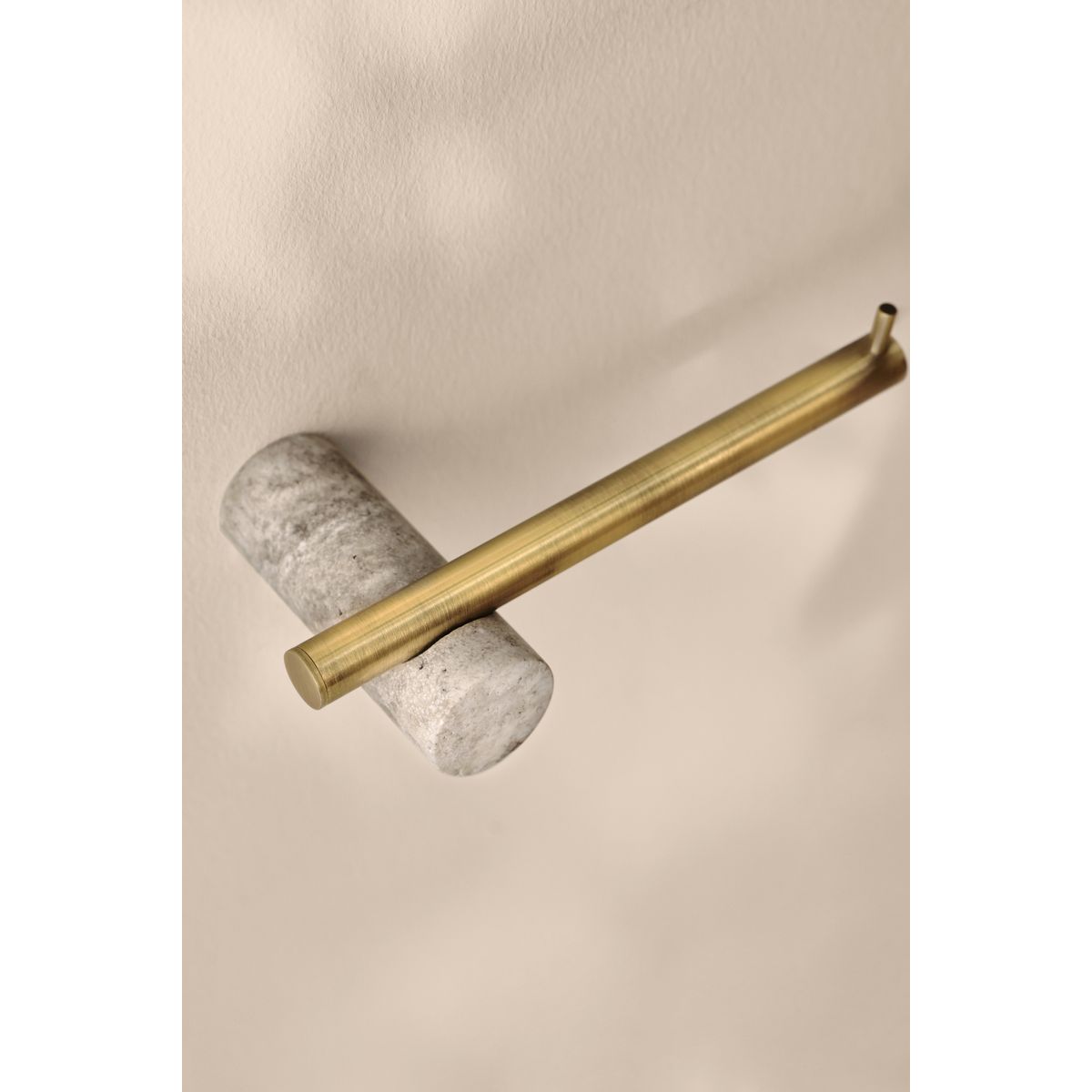 Porte-rouleau de papier toilette n. premium marbre doré, NEXT