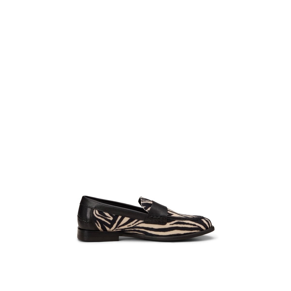 Penny-Loafer modèle Fiona en aspect peau de zèbre noir/blanc, MARC O'POLO