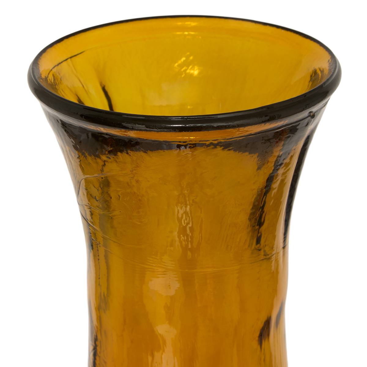 Vase en verre recyclé CARIA jaune, ATMOSPHERA