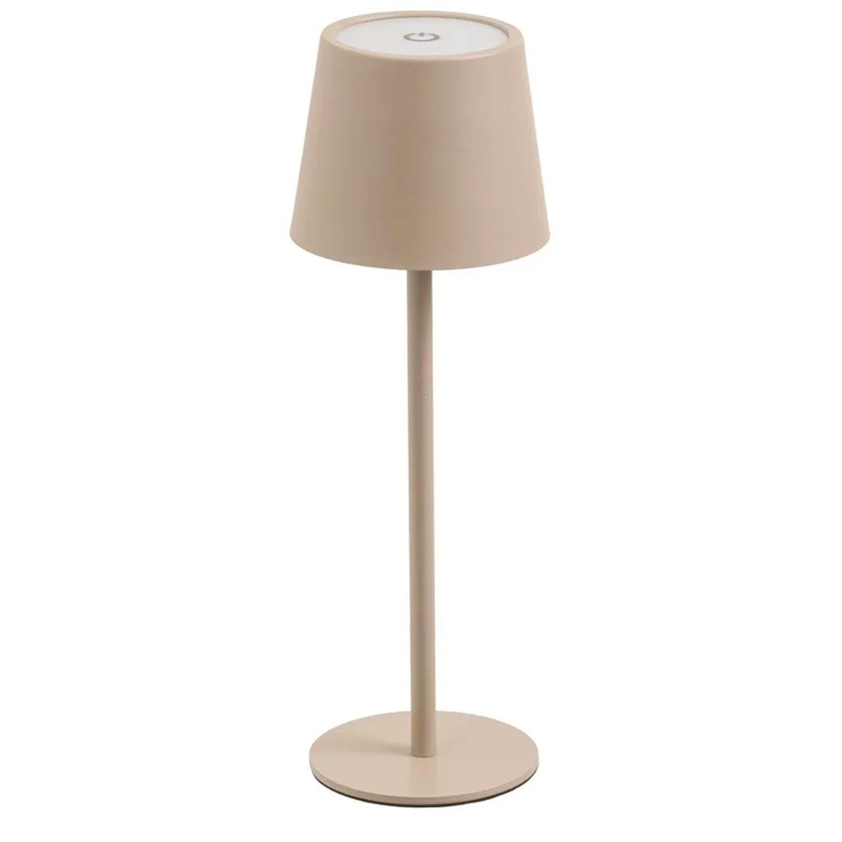 Lampe à poser en métal beige LED sans fil 9x9x27cm beige, WADIGA