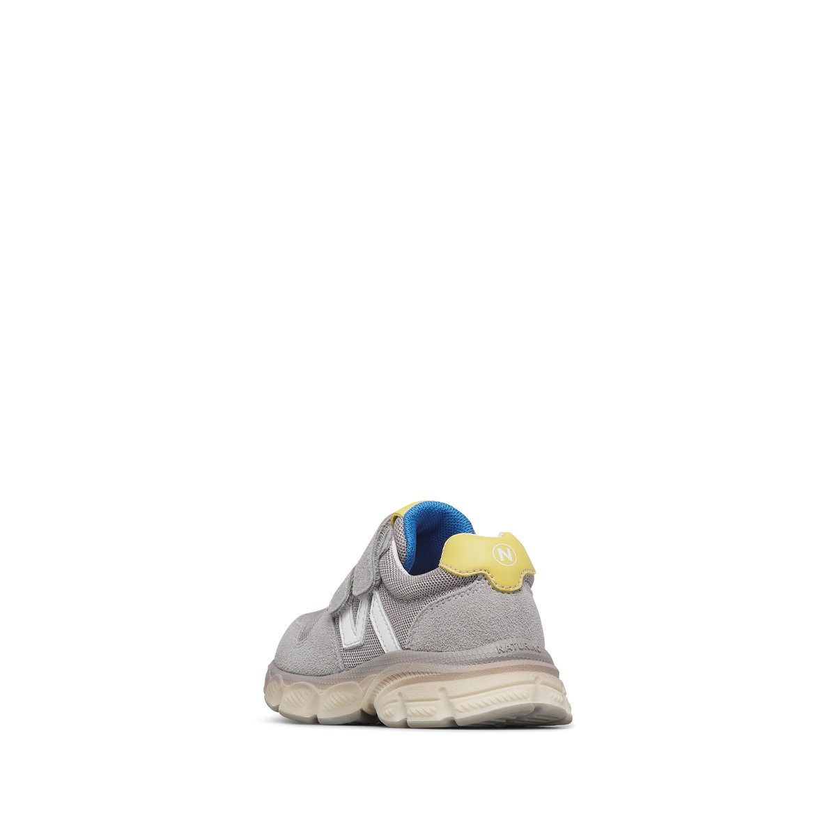 Sneakers en cuir et tissu MIZOLE VL. gris-, NATURINO