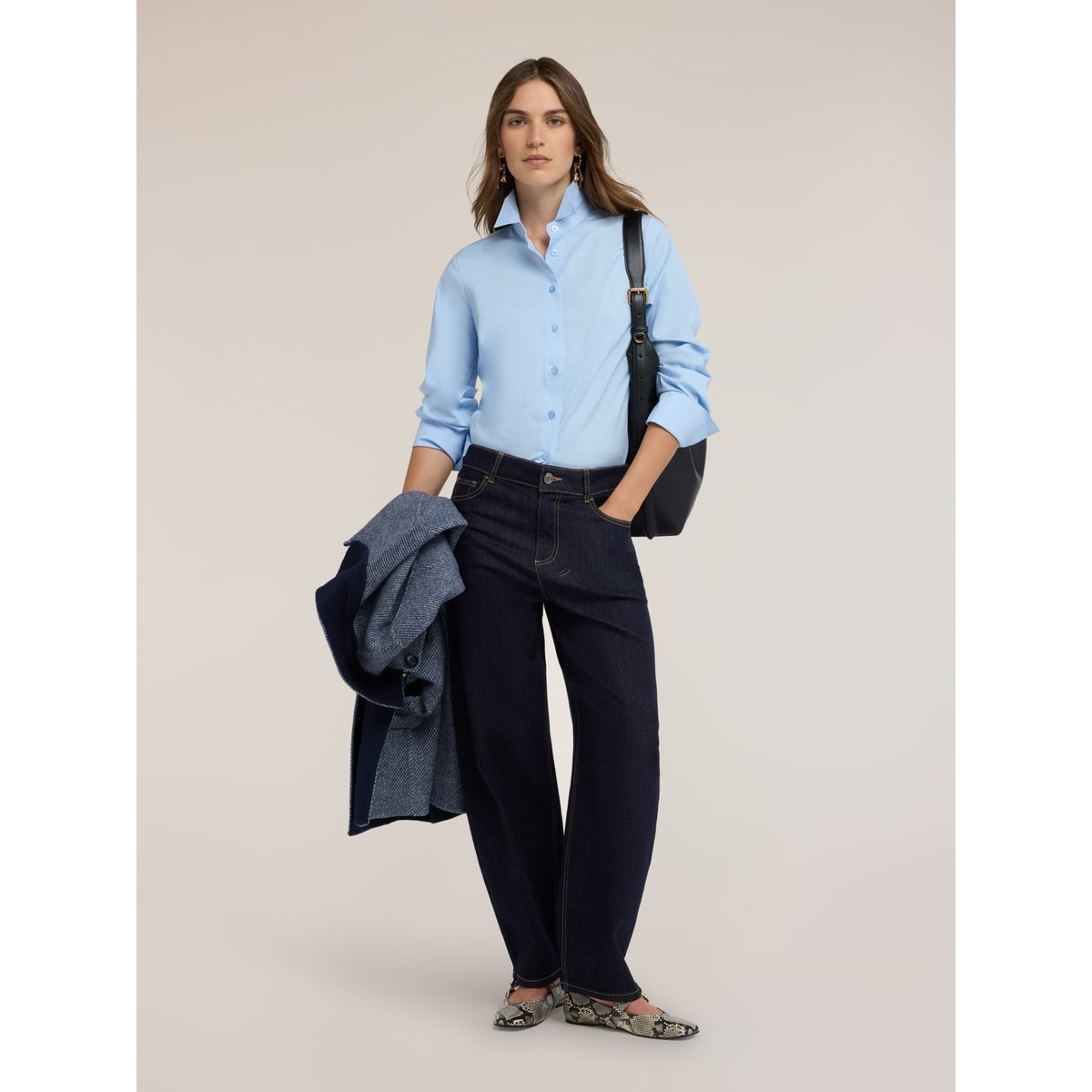 Chemise avec col pointu light - blue, MOTIVI