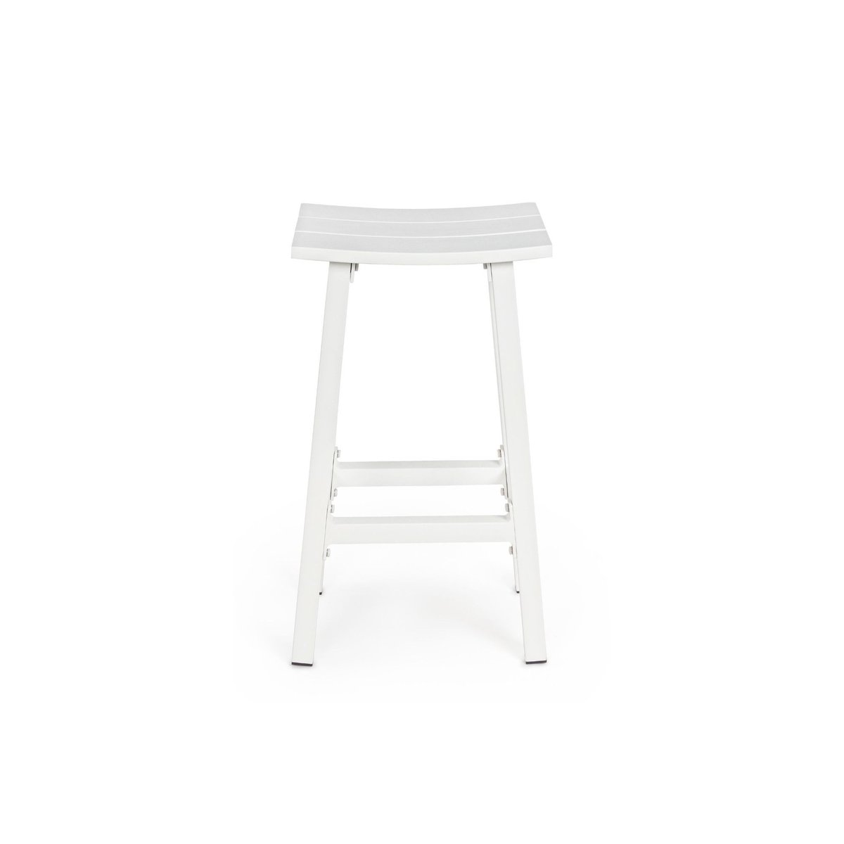Tabouret de bar de jardin en métal blanc H71 - BAYONNE blanc, HELLIN, DEPUIS 1862