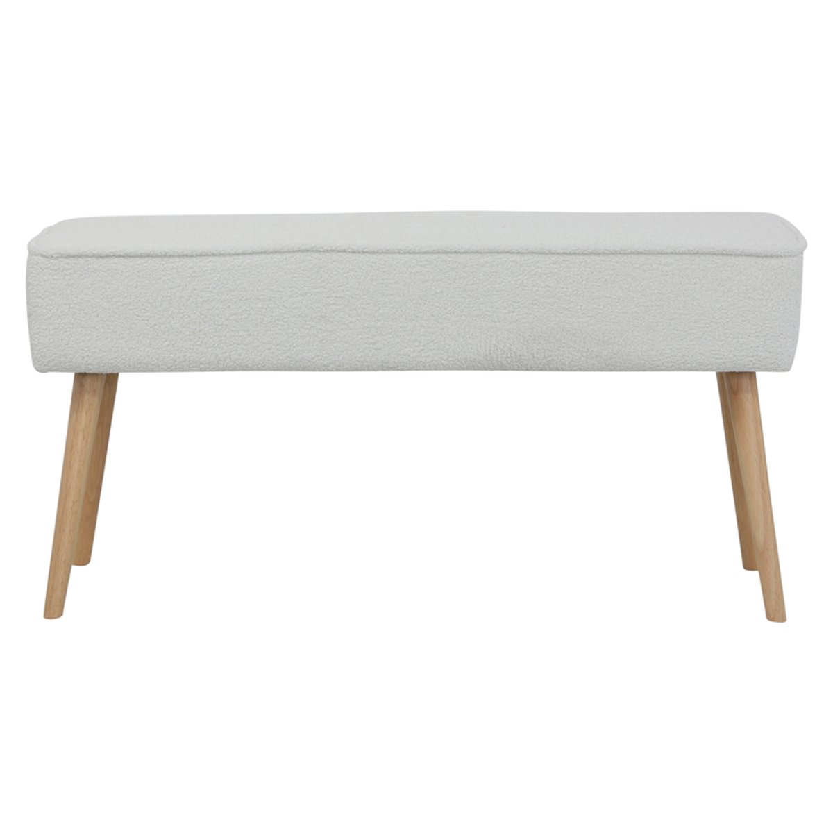 Banc tissu effet laine bouclette écru ecru, ZAGO