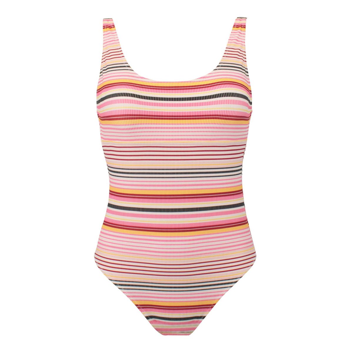 Maillot de bain 1 pièce nageur sans coques ALMA rose, LAURA BY JANINE ROBIN
