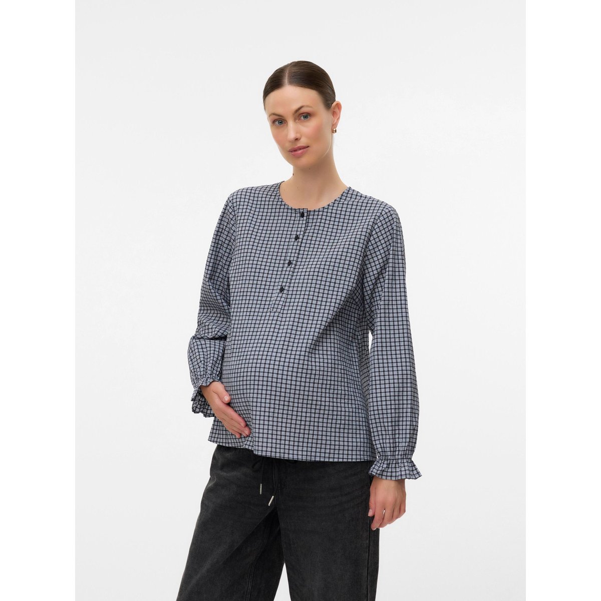 Blouse grise - formal gray, MAMA LICIOUS