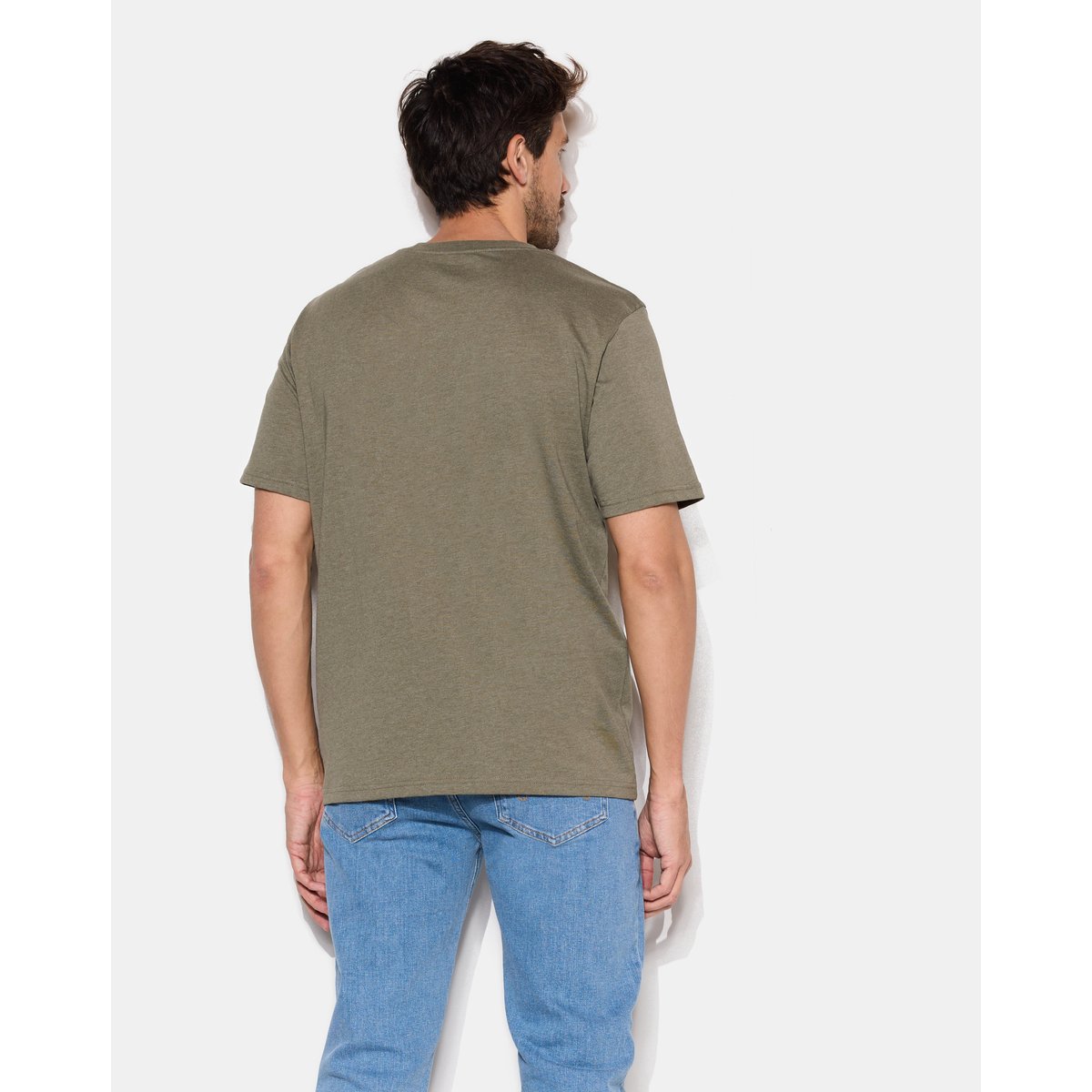 T-Shirt motif devant; brodé T-TOGS kaki, CHEVIGNON