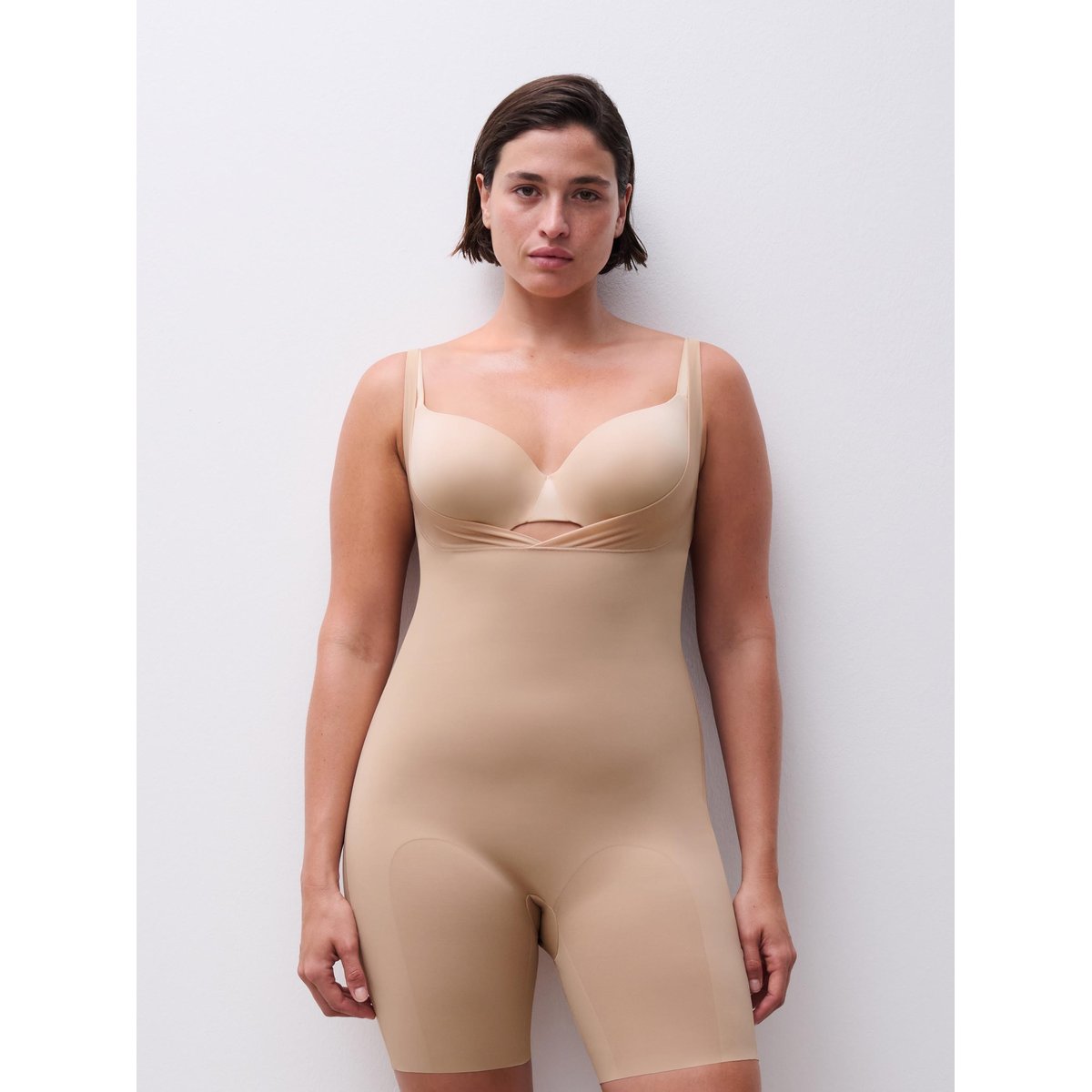 Combinaison gainante sous poitrine BASIC SHAPING nude, CHANTELLE