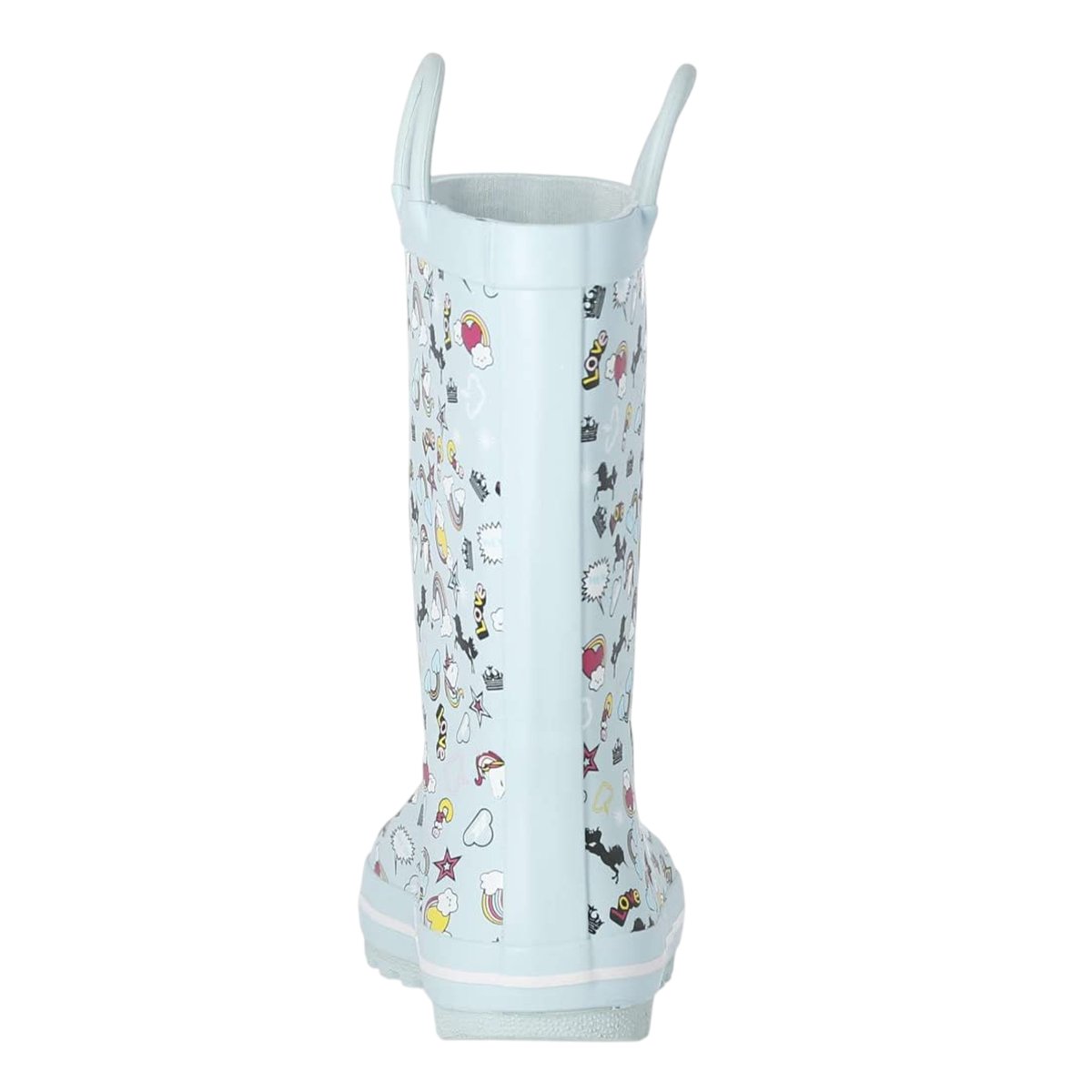 Bottes de pluie motif/style licorne STARRYTON menthe, TRESPASS