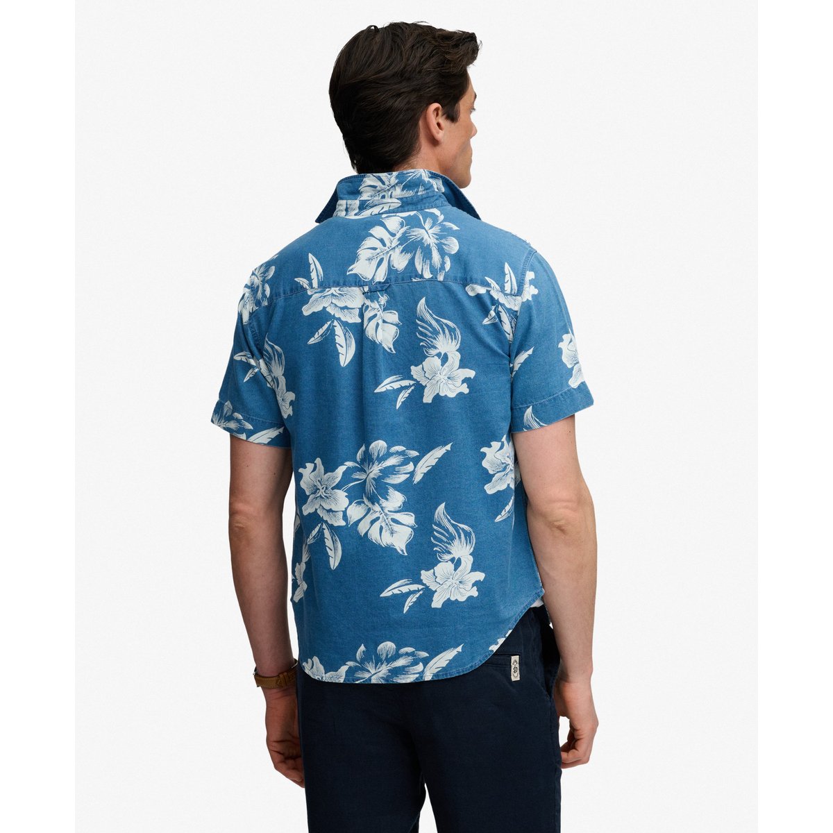 Chemise à manches courtes Vintage Loom indigo chrissy délavé, SUPERDRY