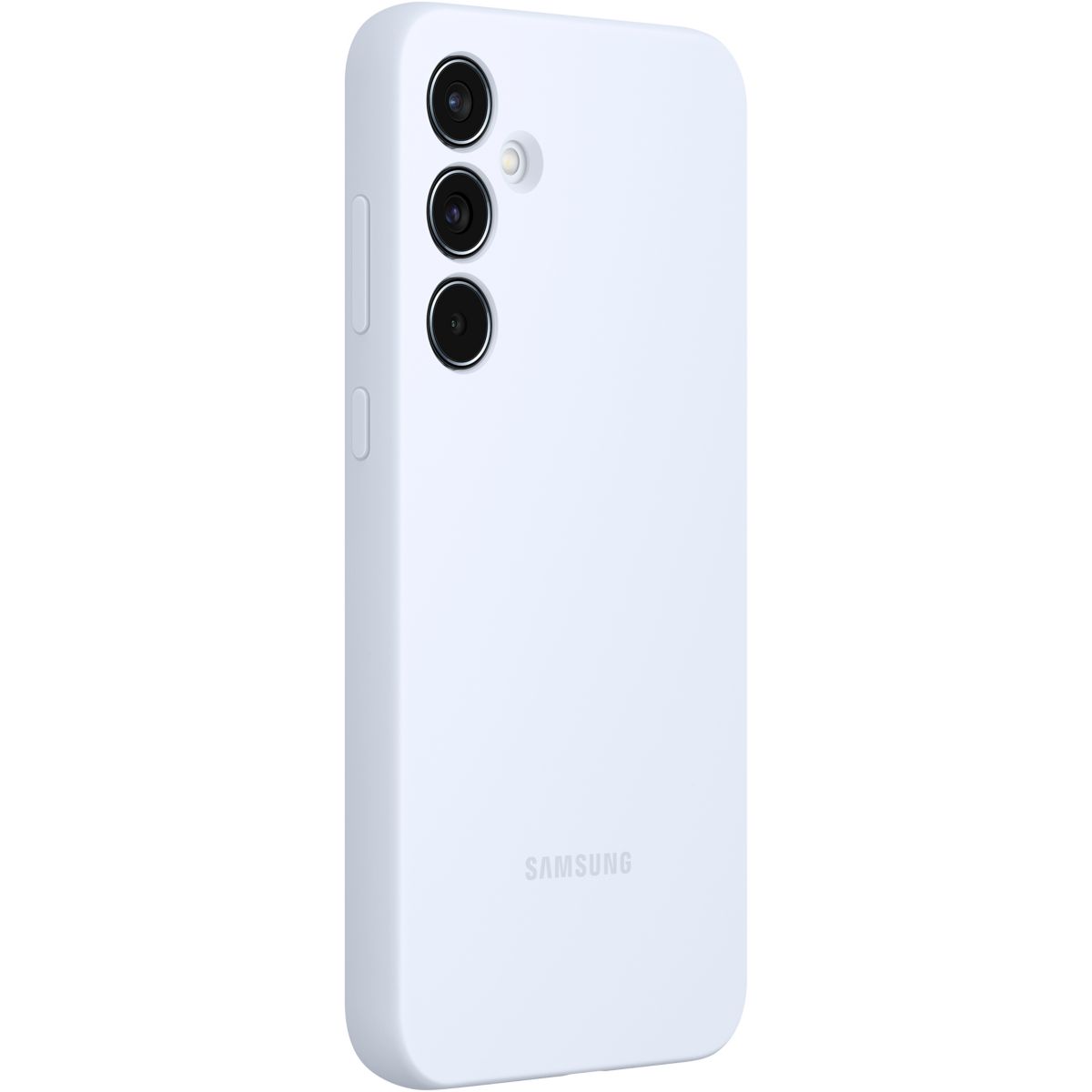 Coque Samsung A55 5G silicone Bleu Polaire couleur unique, SAMSUNG