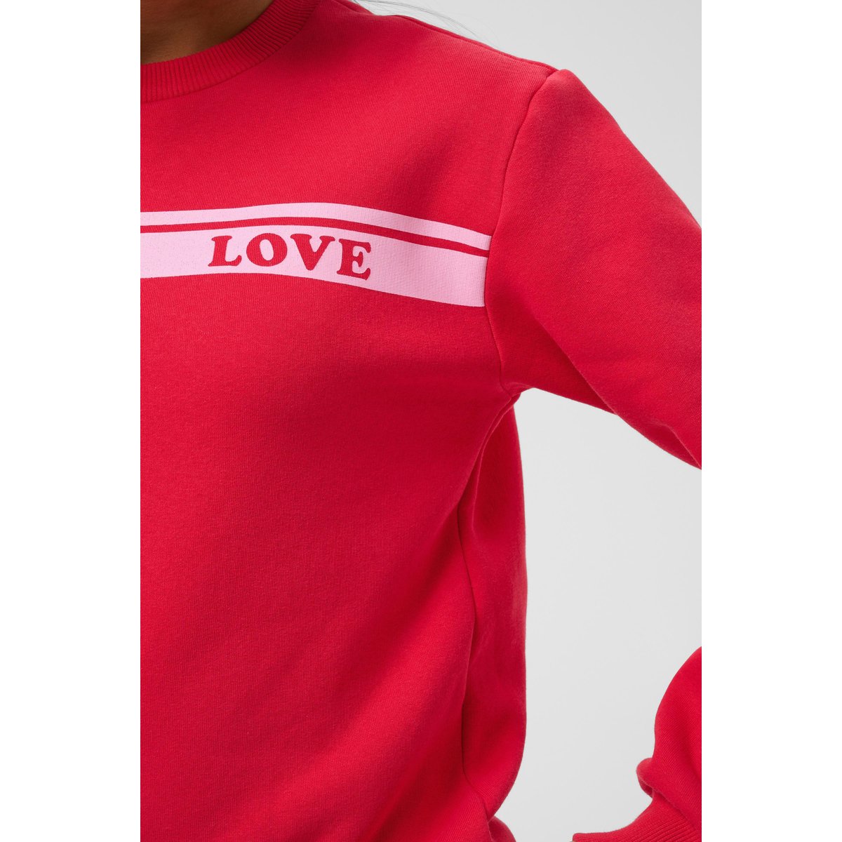 Sweatshirt rouge lollipop/pink love, KAFFE