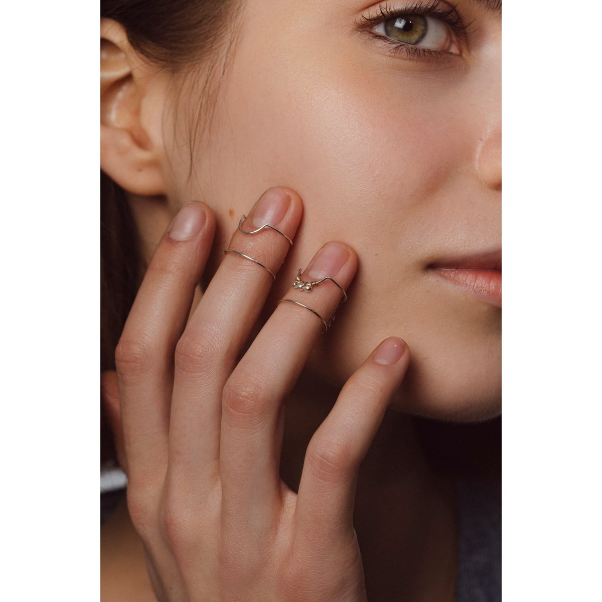 Bague d'ongle Tissage - Argent argent, YAY PARIS
