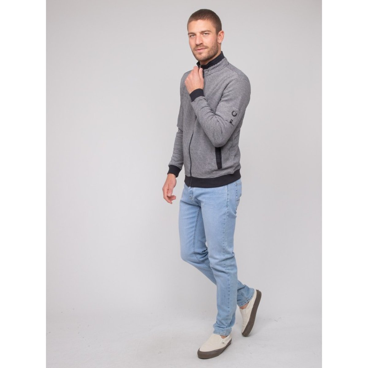 Gilet Zippé Wilohan bleu marine, RITCHIE