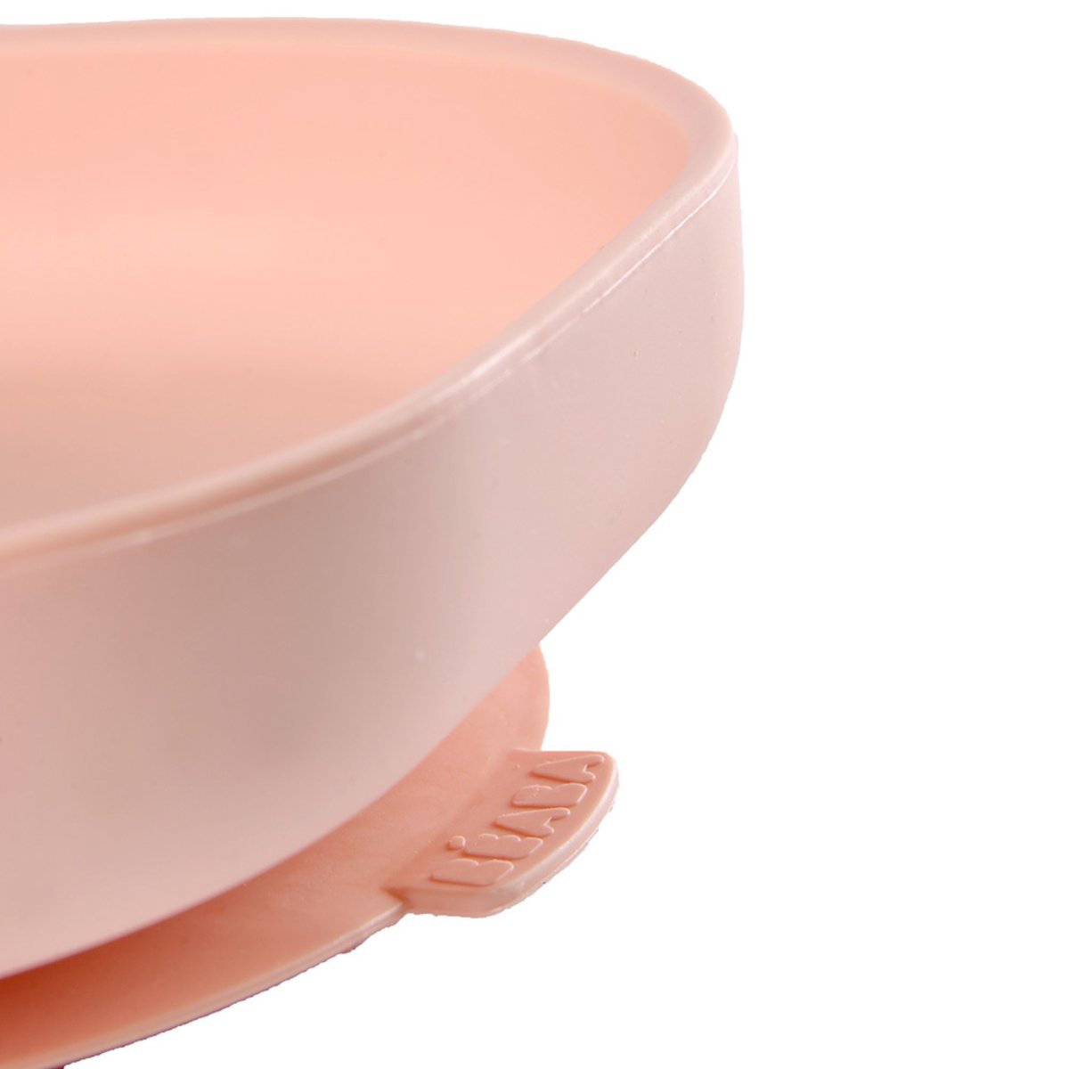 Assiette ventouse bébé en silicone rose clair, BEABA