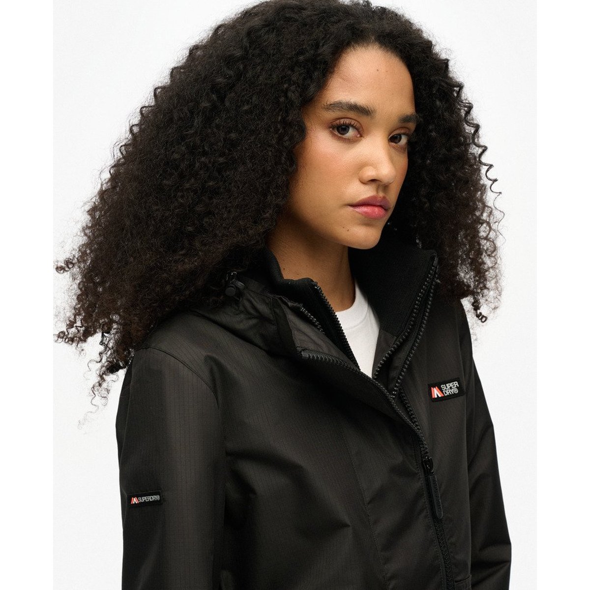 Veste à capuche Mountain Windbreaker noir, SUPERDRY