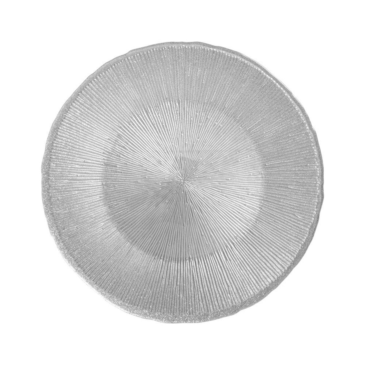 Assiette plate Glitter 28 cm (lot de 6) - GLITTER gris, TABLE PASSION