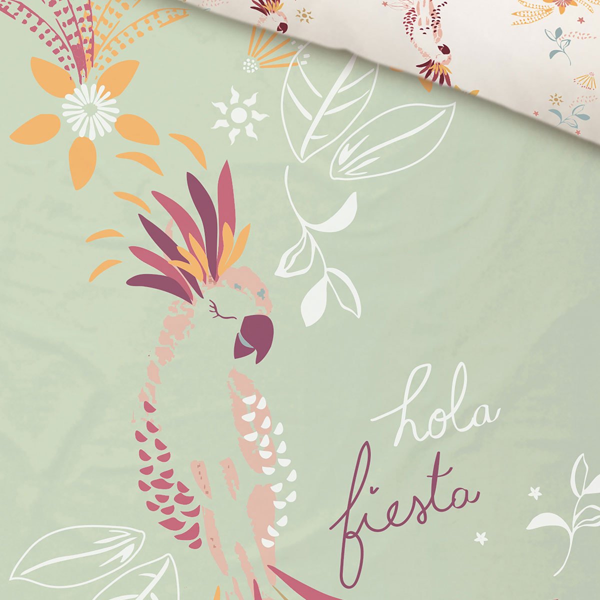 Housse de couette enfant + taie d'oreiller Fiesta vert, PETIT BEGUIN