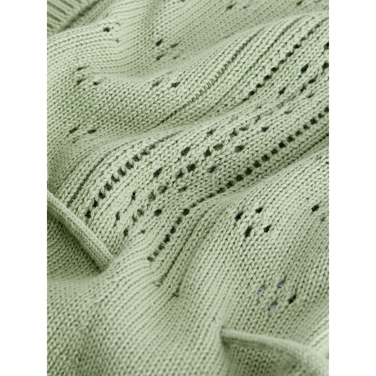 Cardigan en maille pointelle avec lien vert sauge, NEXT