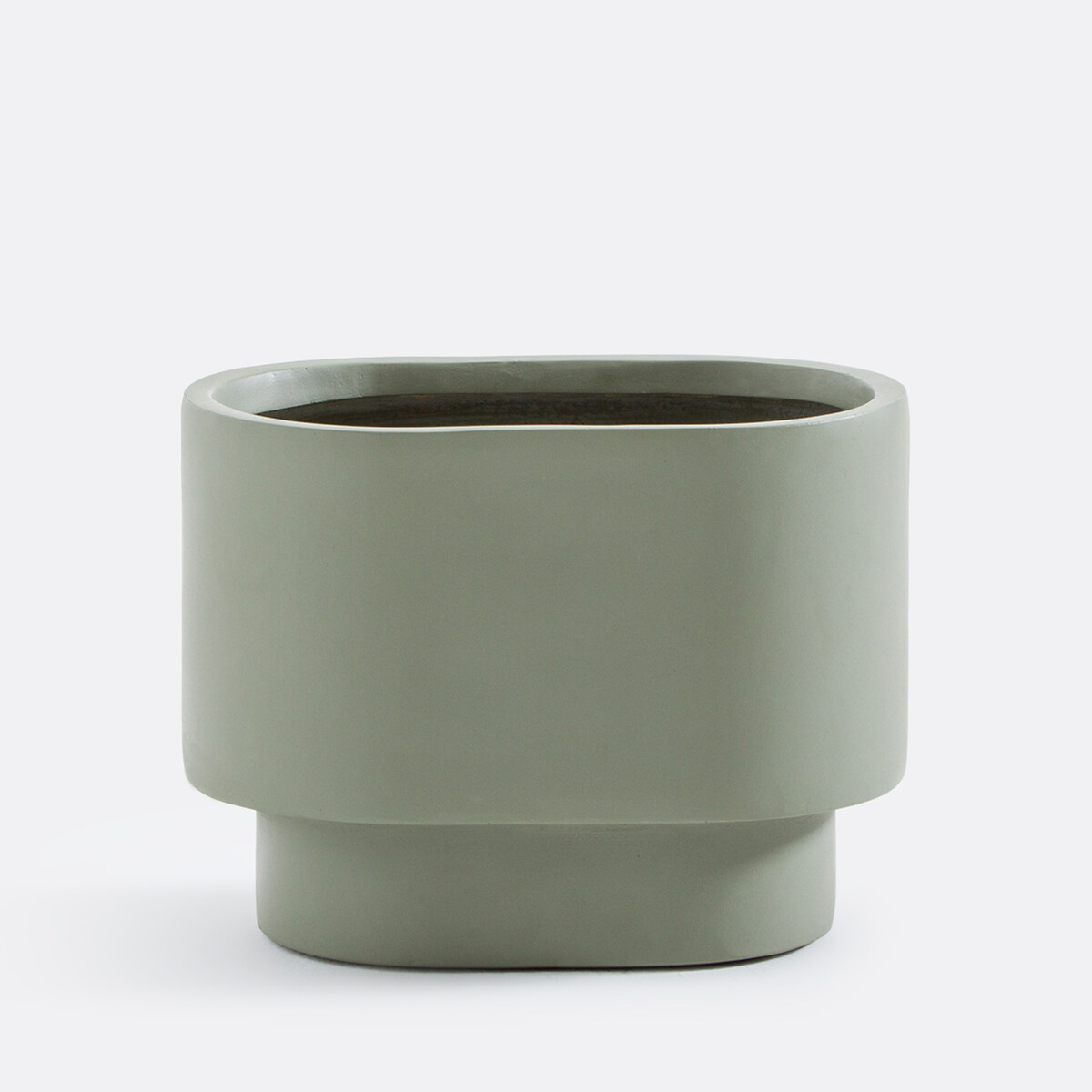 Cache-pot en fibre d'argile, hauteur 24 cm, FERVIA vert, LA REDOUTE INTERIEURS