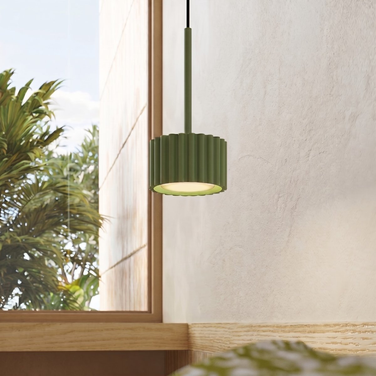 Suspension Aluminium Vert Olive Gx53 1 AURA vert olive, EDEN