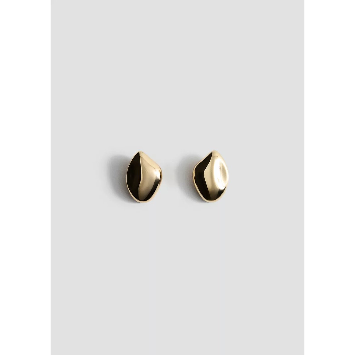 Boucles d'oreilles relief or, MANGO