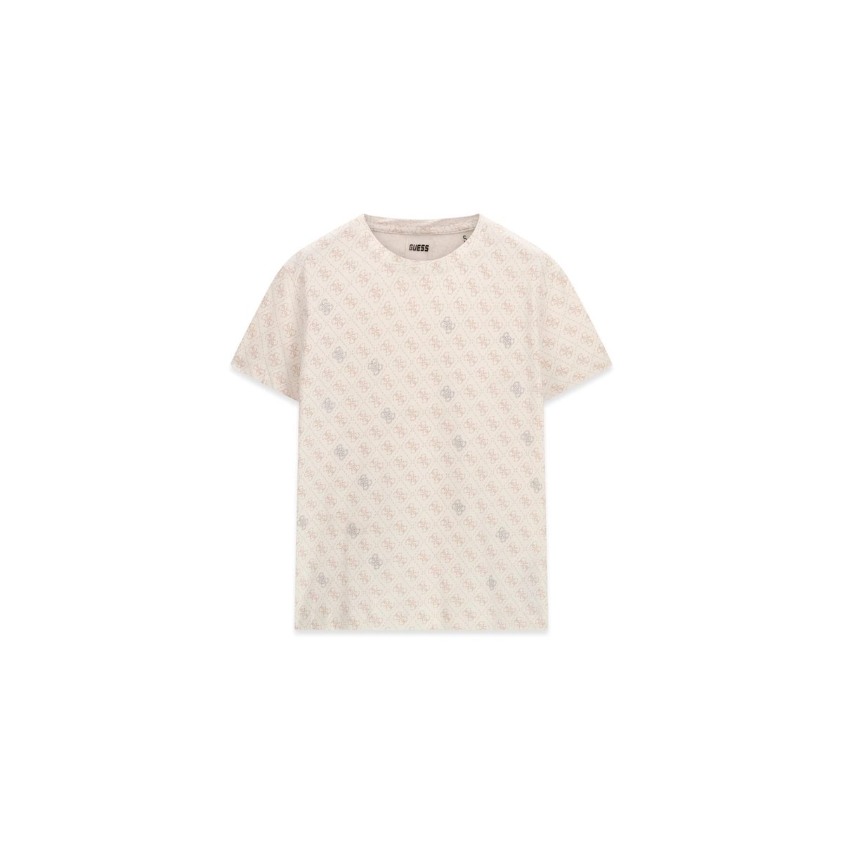 T-Shirt Logo 4G Clouté beige multi, GUESS