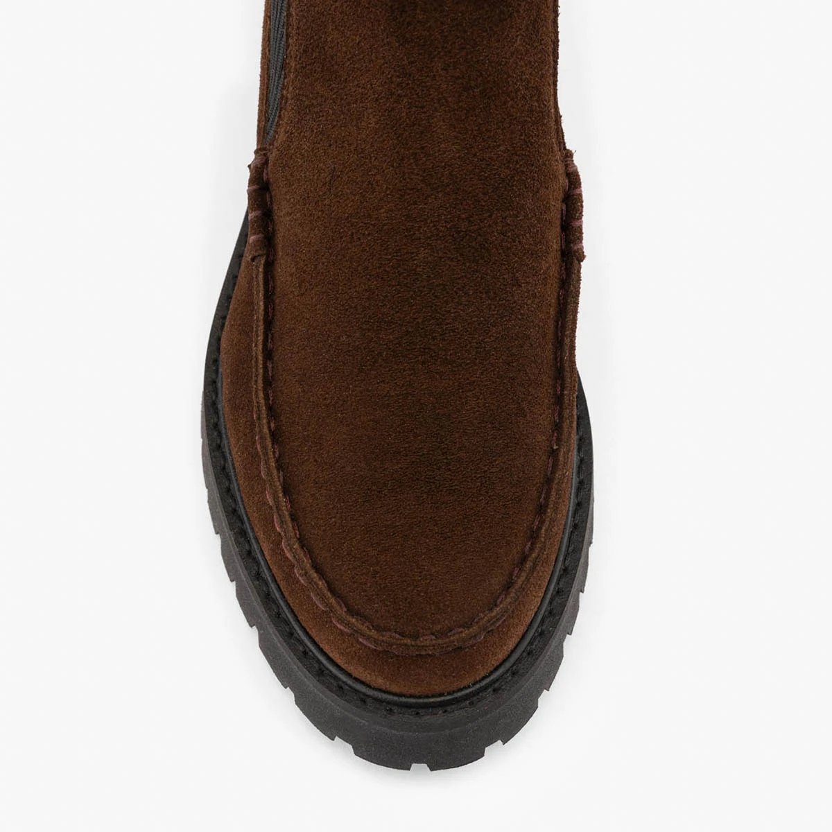 Bottine cuir velours JANELLE marron, MAISON TOUFET