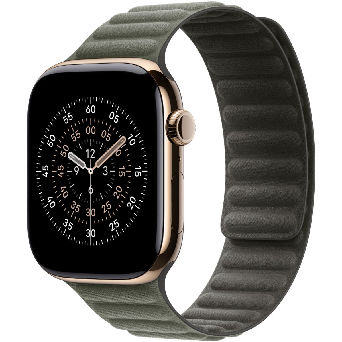 Bracelet 46 mm - M/L à maillons magnét gris sauge gris, APPLE