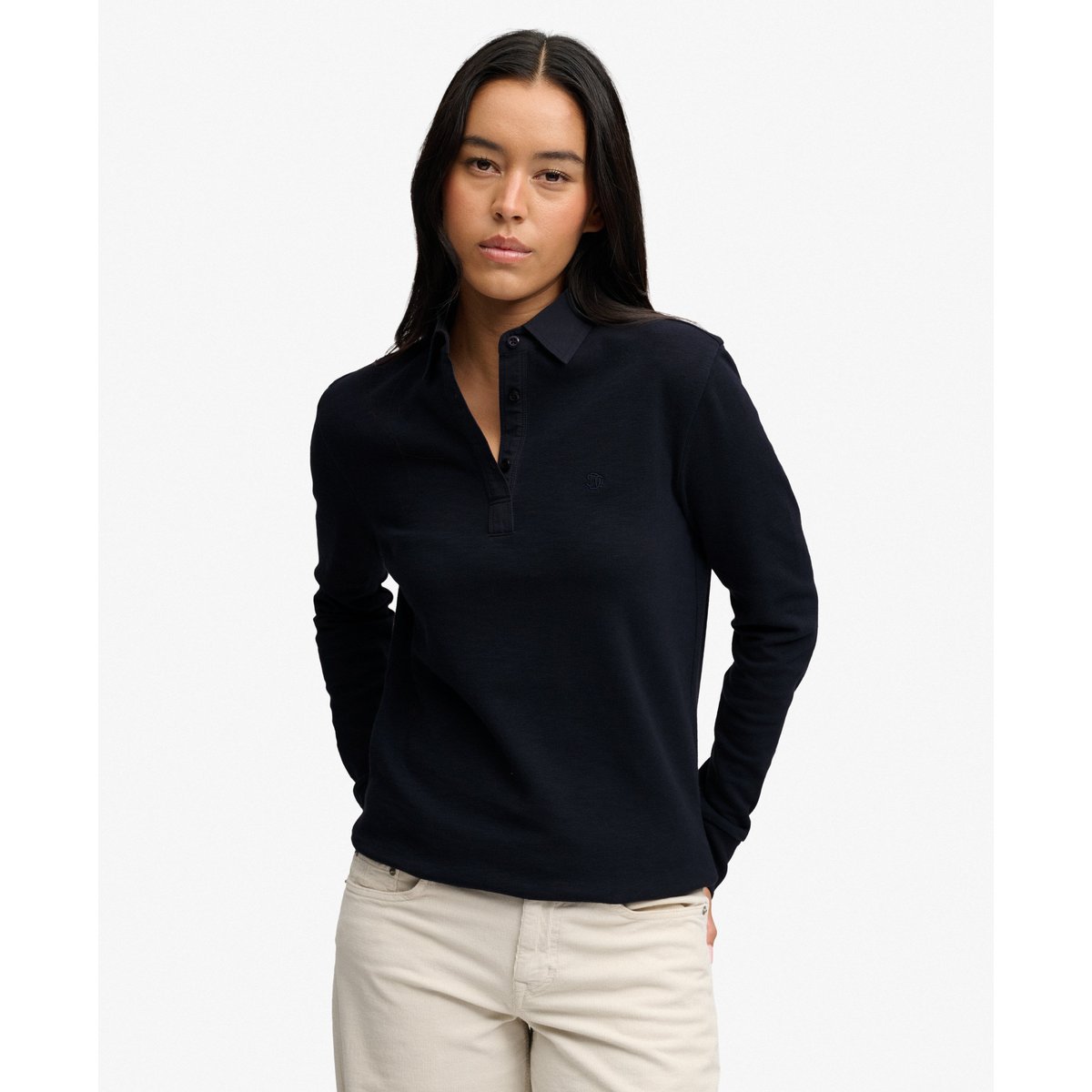 Rugby Top Classic Coupe Oversize bleu marine éclipse, SUPERDRY