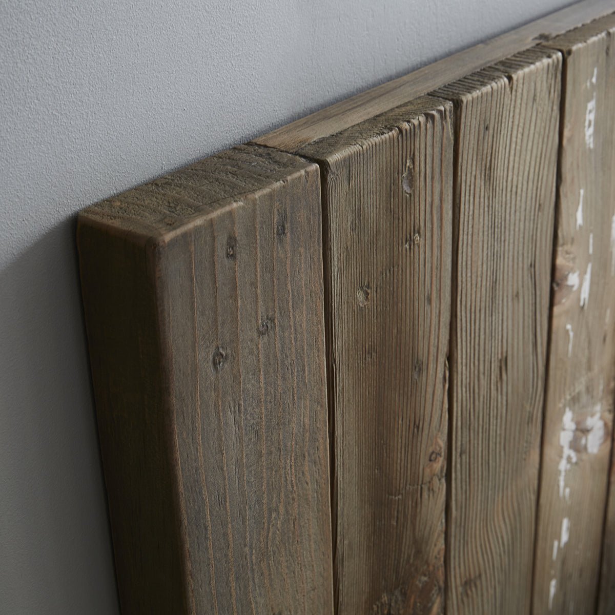 Tête de lit en bois recyclé massif 160 cm HONFLEUR blanc, BERAH GETAH