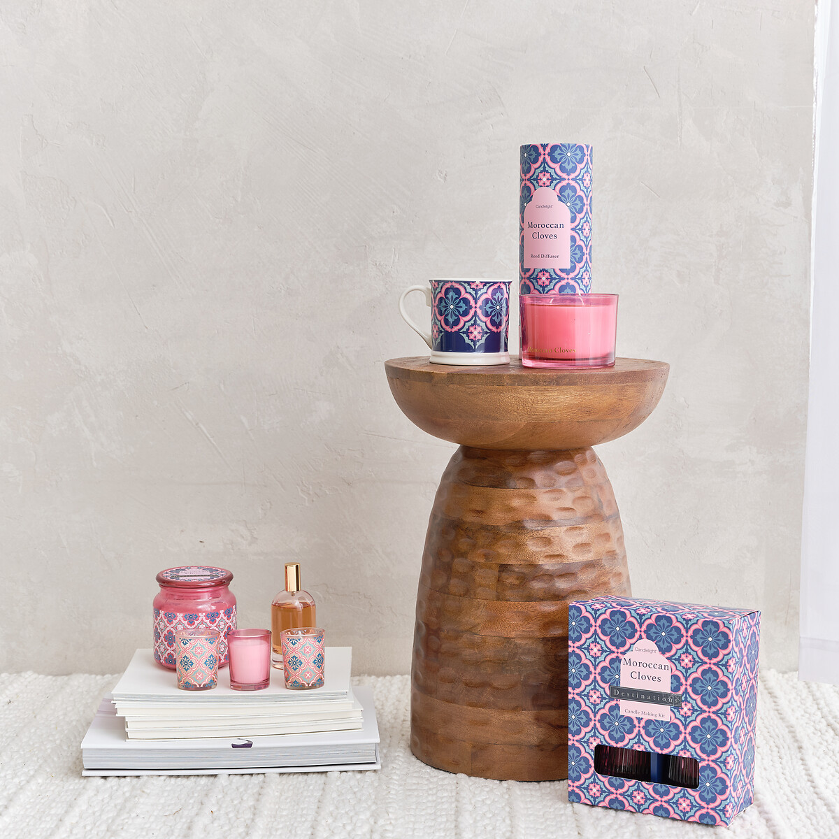 Moroccan Cloves Jar Candle pink, SO'HOME