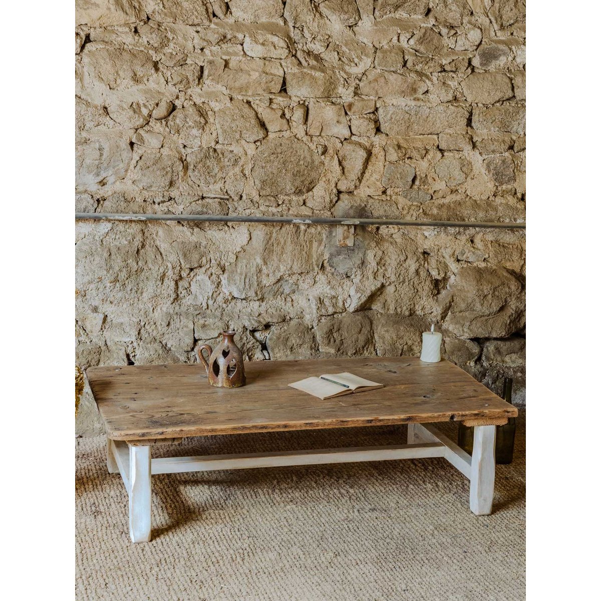 Table basse en bois Léonie N°946 - Bon état bois foncé, DEBONGOUT