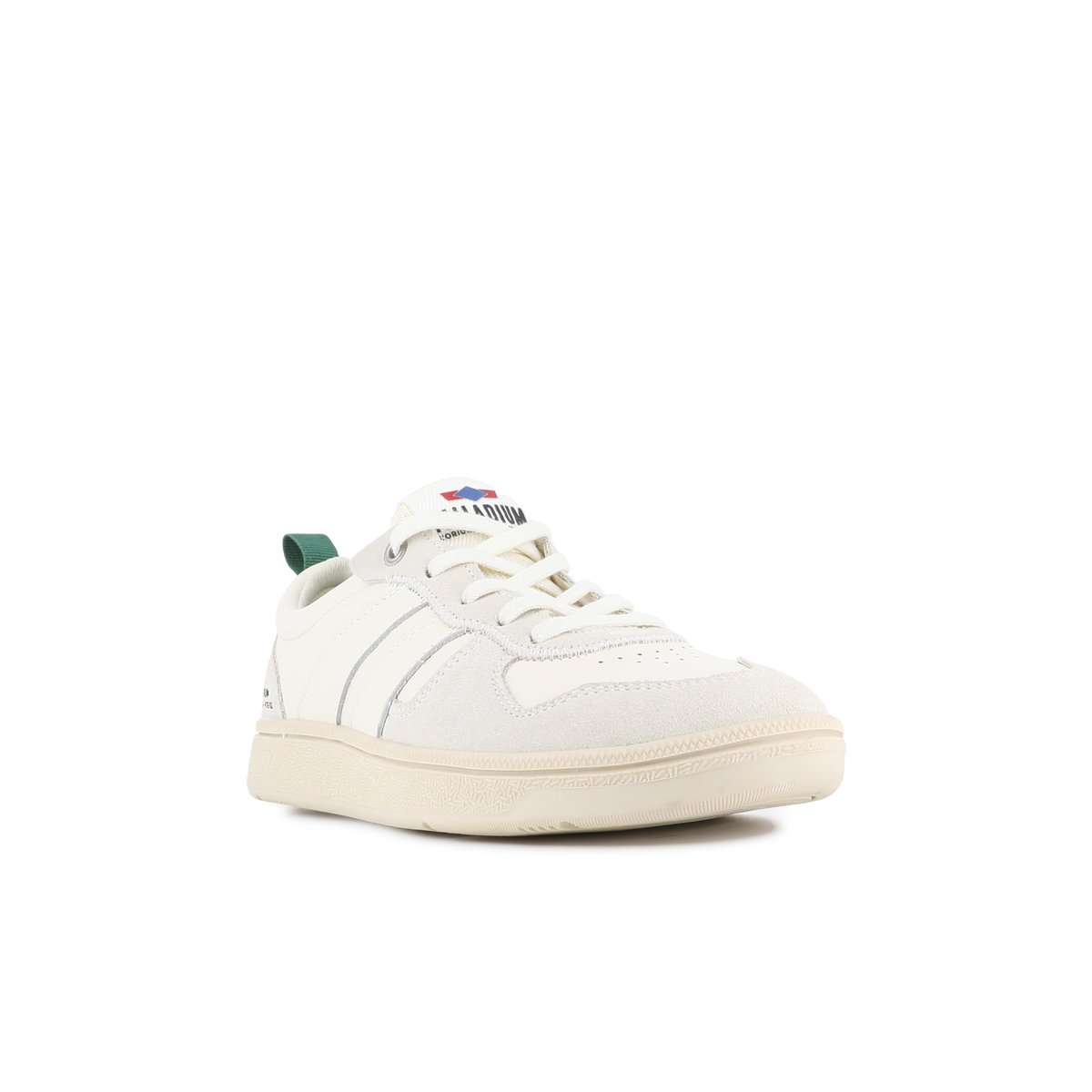Baskets Cuir PALLACUP FLAME LTH blanc-cream white, PALLADIUM