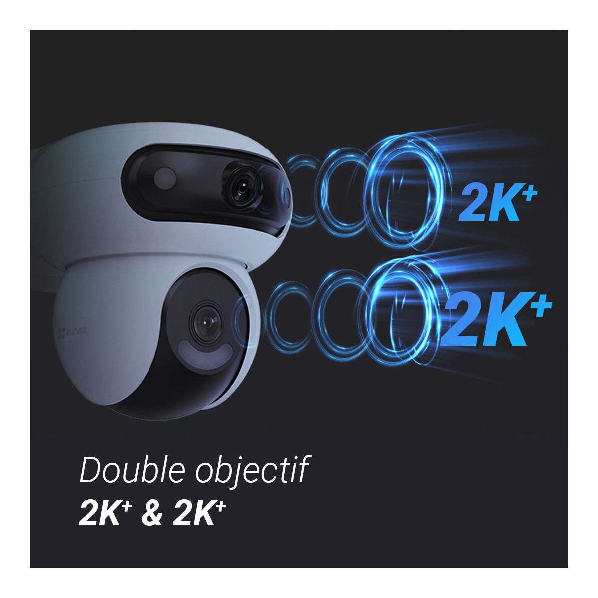 Caméra de surveillance HB90X 4G & Wifi Kit couleur unique, EZVIZ