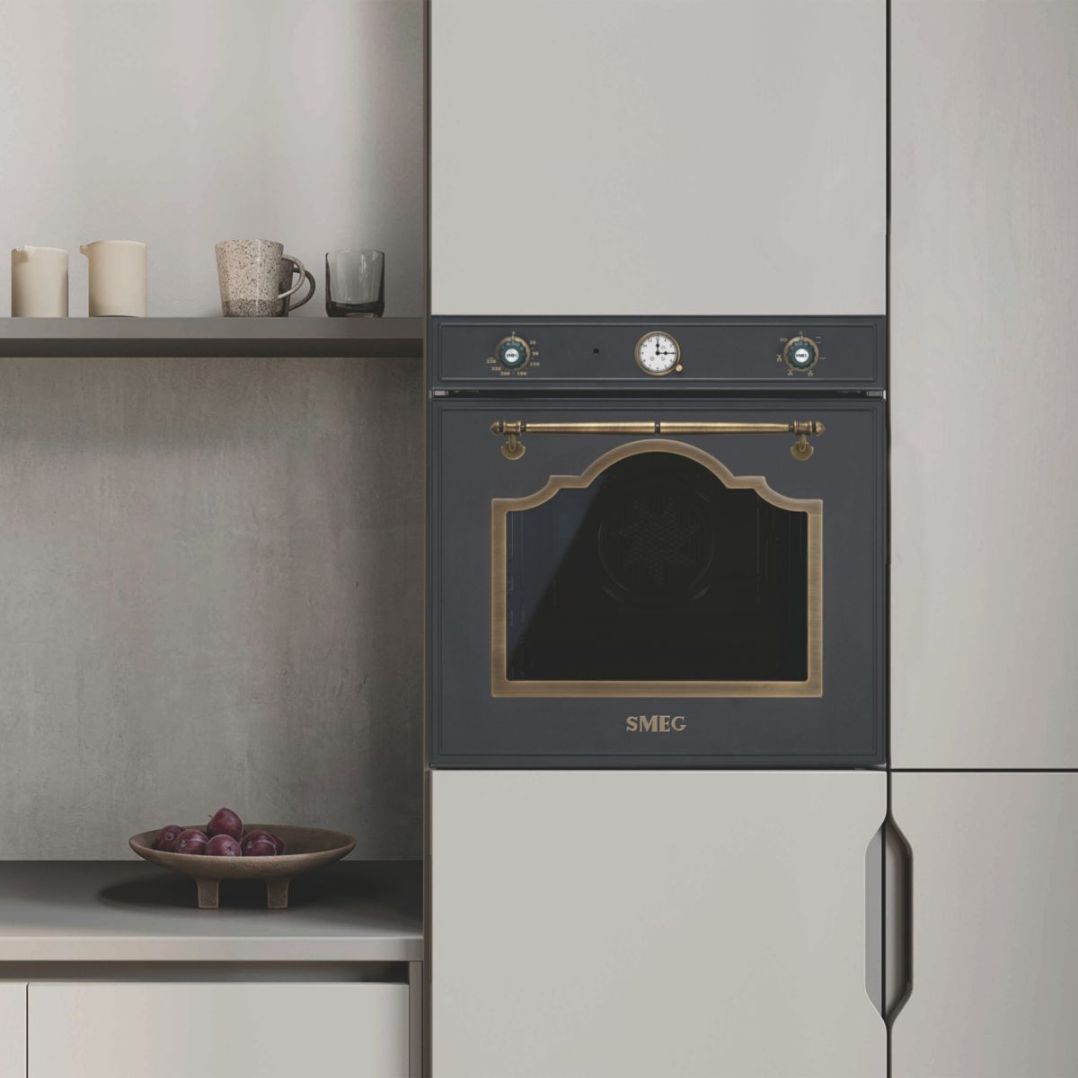 Four Pyro SF67C1AO couleur unique, SMEG