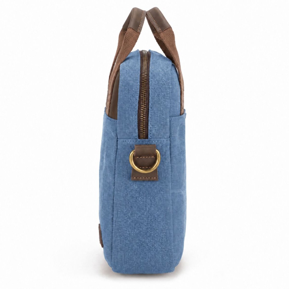 Sacoche en toile et cuir VANEAU denim, OH MY BAG