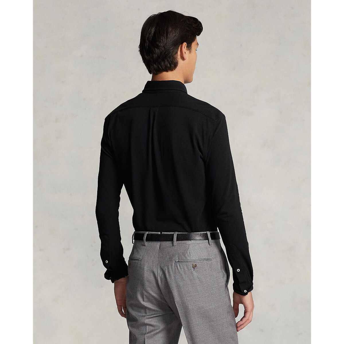 Chemise ultra-légère en coton piqué noir, POLO RALPH LAUREN