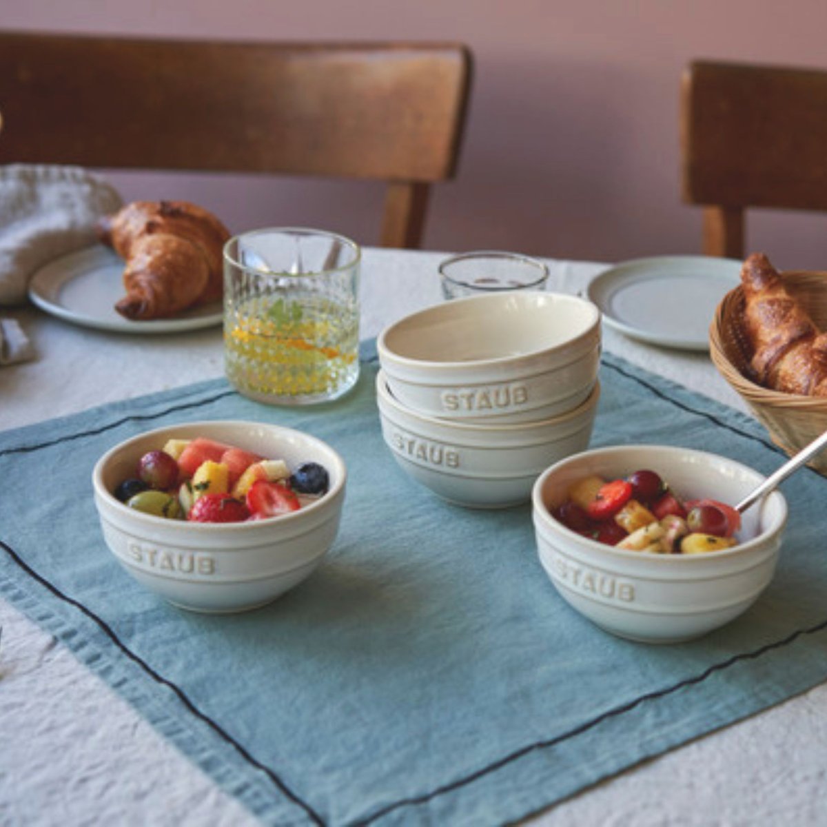 Lot de bols 12 cm / 4-pcs blanc, STAUB