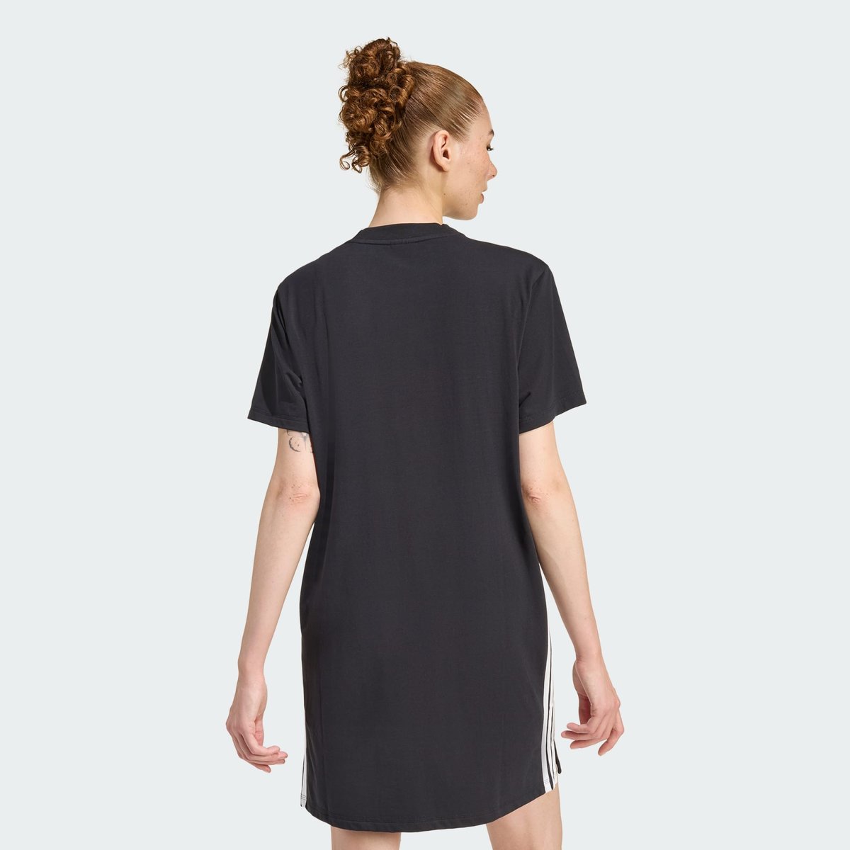 Robe T-Shirt 3 Bandes Essentials Robe T-Shirt 3 Bandes Essentials black / white, ADIDAS SPORTSWEAR