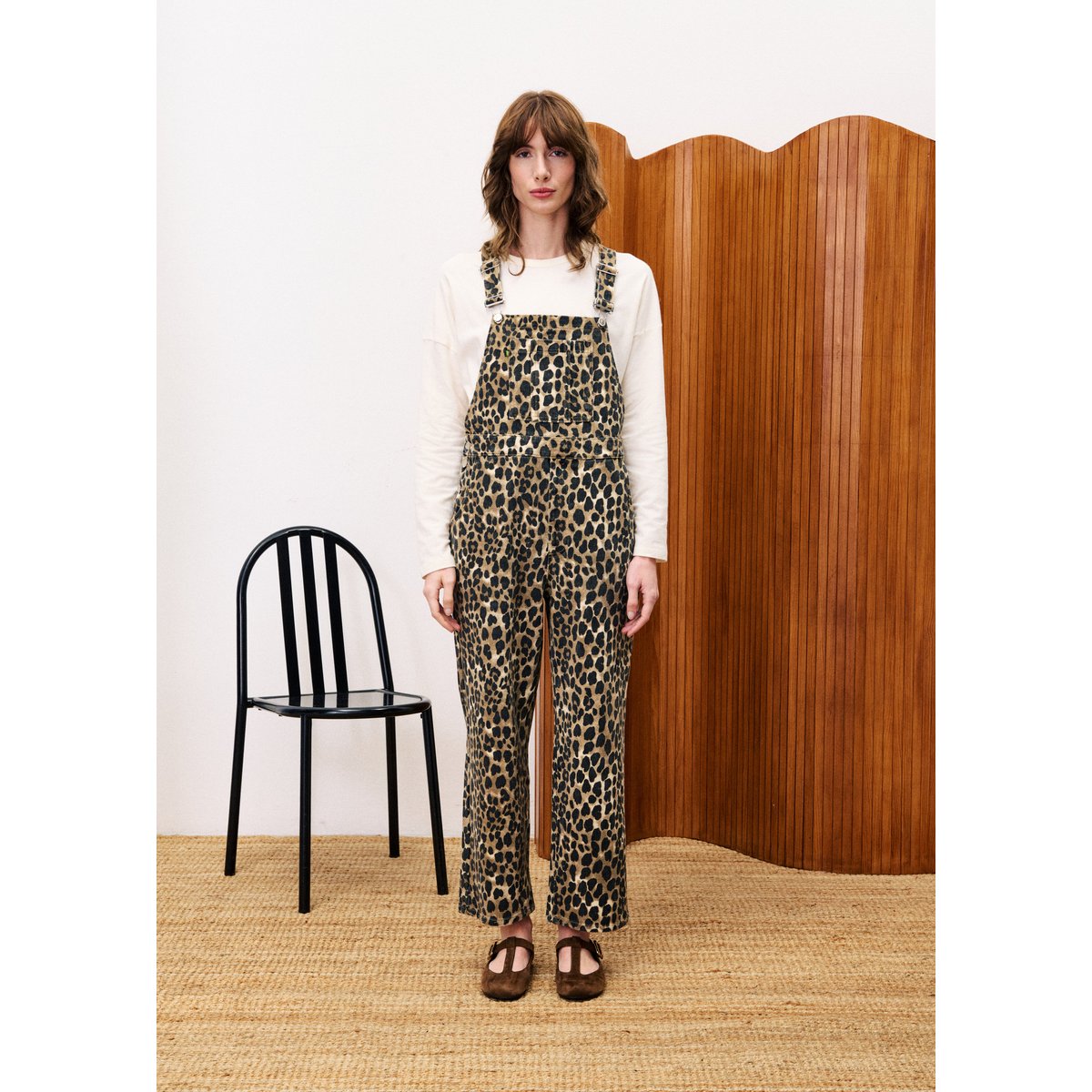 Salopette en coton à motif léopard MORINGA leopard, FRNCH