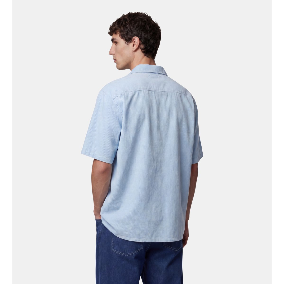 Chemisette droite tirtnew coton bleu ciel, GALERIES LAFAYETTE
