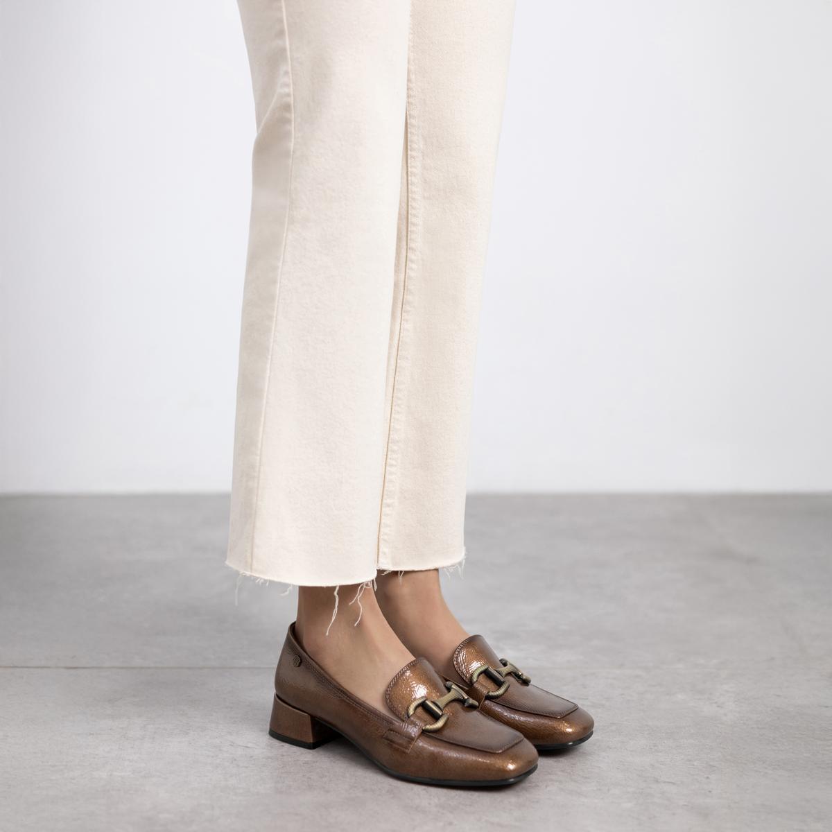 Chaussure Talon Entreprise taupe, CARMELA