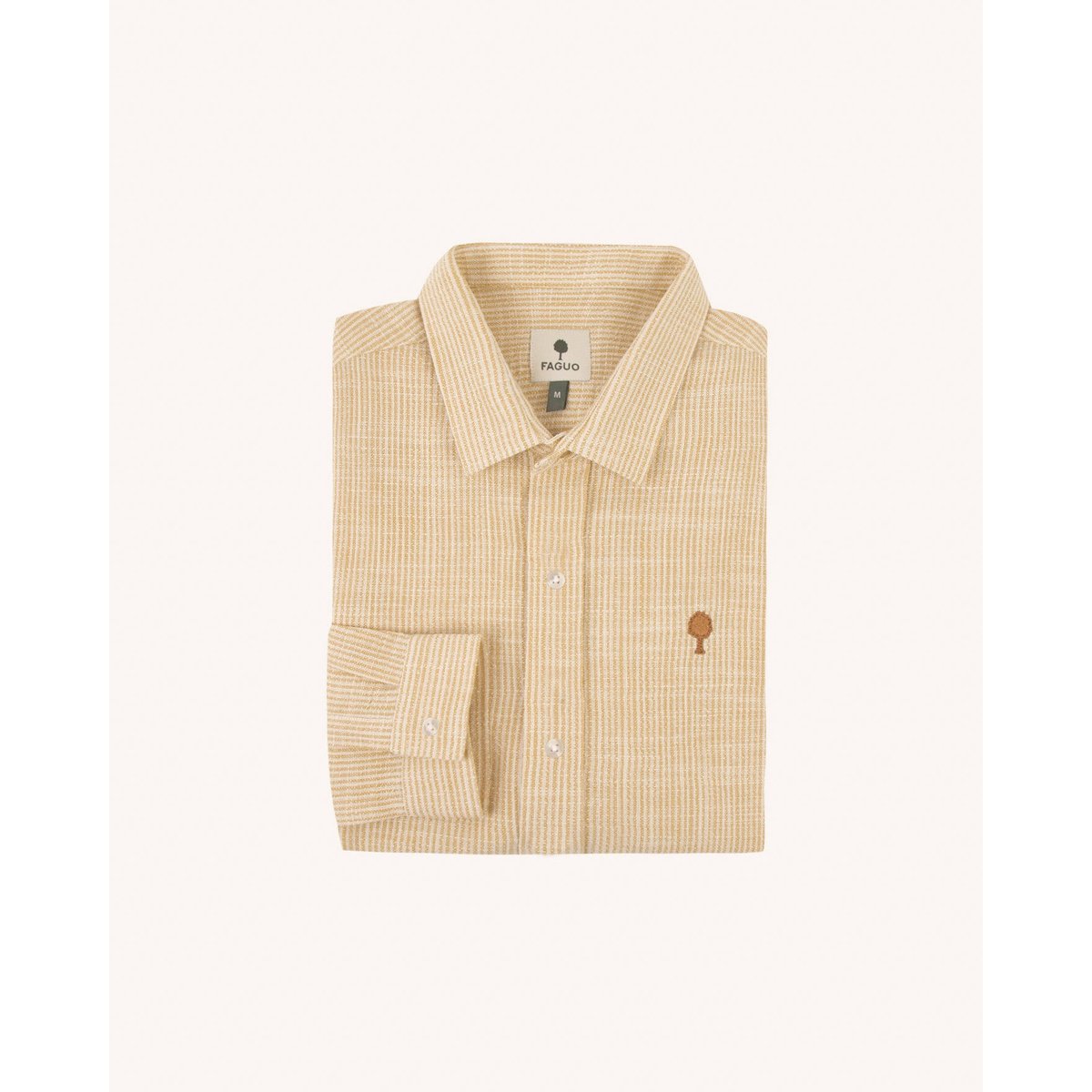 Chemise IRATY crème et jaune, FAGUO