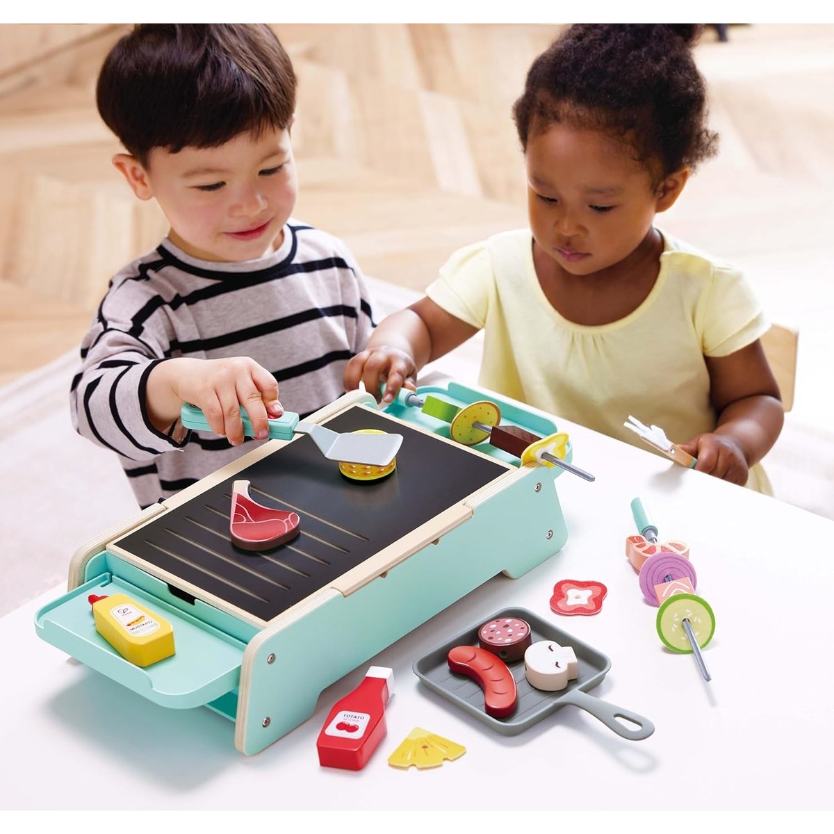 Set de barbecue et plancha multicolore, HAPE