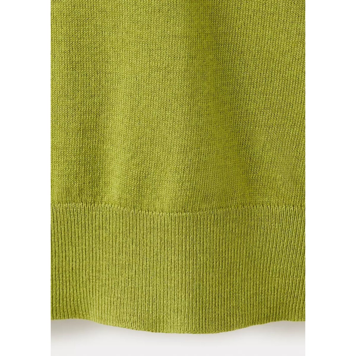 Pull-over maille col en V vert, MANGO