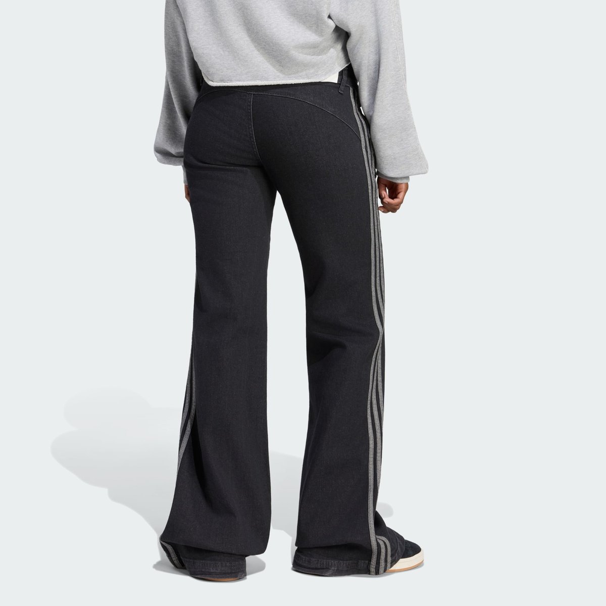 Pantalon Denim Taille Basse Et Jambes Évasées Sst true black denim, adidas Originals