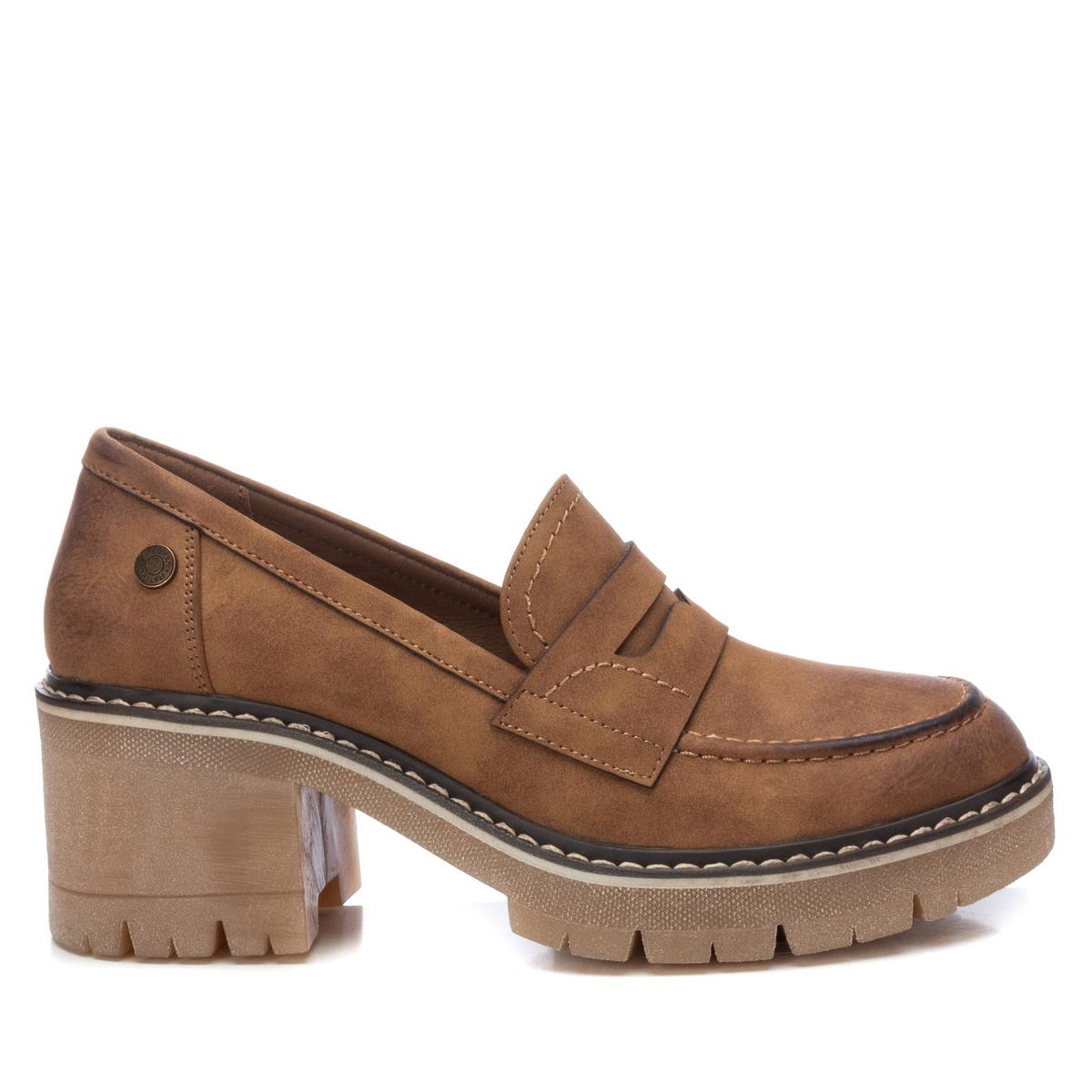 Chaussure Mocassin Talon Décontractée camel, REFRESH